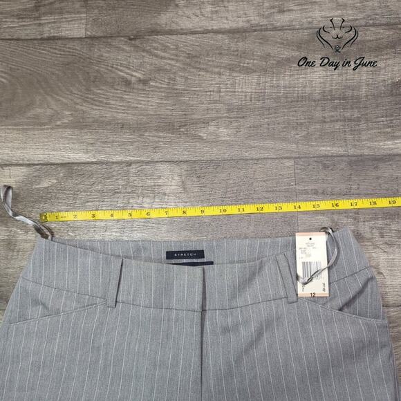 Anne Klein Delano Grey Heather Dress Pants Size 12 - Picture 3 of 6